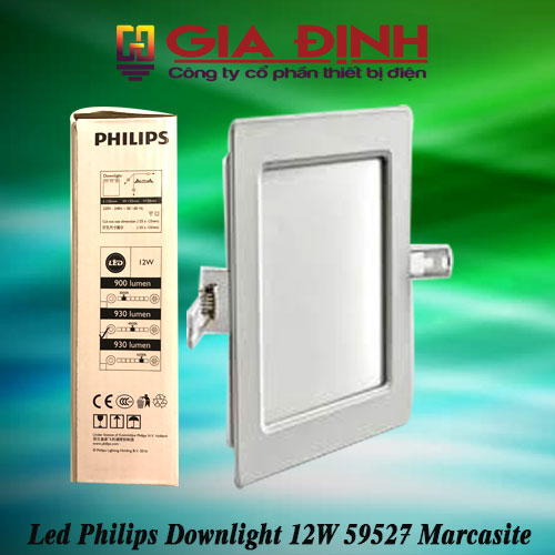Đèn Led Philips Downlight 12W 59527 Marcasite