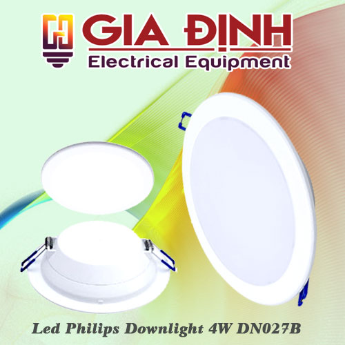 Đèn Led Philips Downlight 4W DN027B