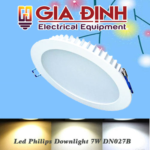 Đèn Led Philips Downlight 7W DN027B