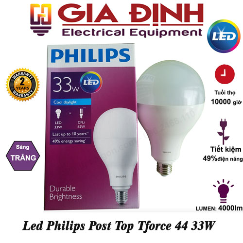 đèn Led Philips Post Top Tforce 44 33W