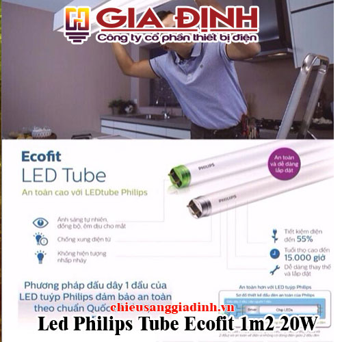 Đèn Led Philips Tube Ecofit 1m2 20W