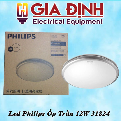 đèn led Philips ốp trần 12W 31824