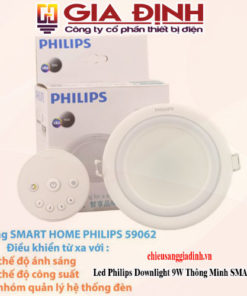 đèn led Philips Downlight 9W thông minh Smalu